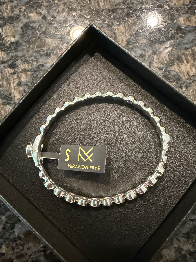 Miranda Frye Waverly Silver Crystal Bezel Bracelet -Small — image 4 of 7
